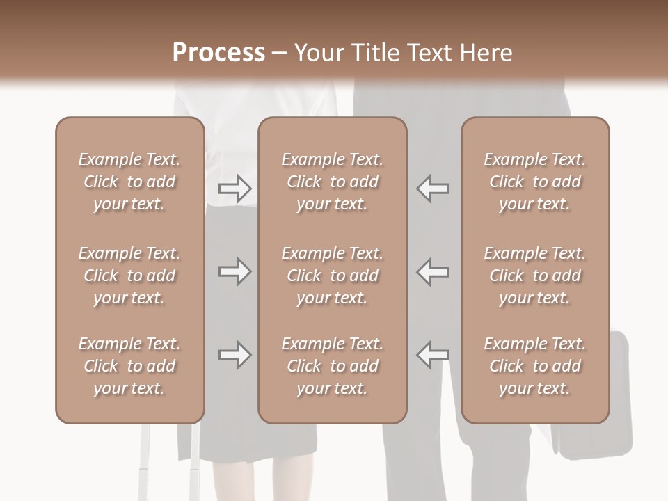 Men Stripes Baggage PowerPoint Template