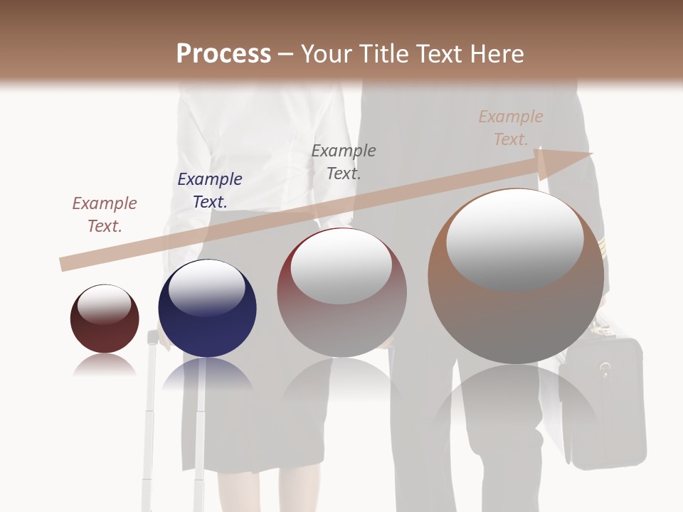 Men Stripes Baggage PowerPoint Template