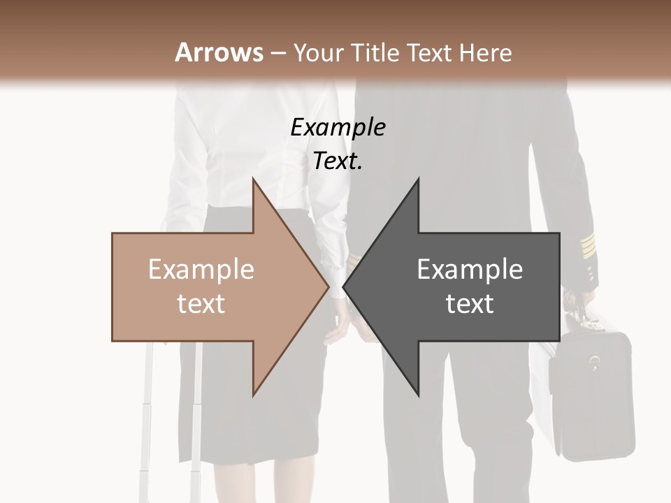 Men Stripes Baggage PowerPoint Template