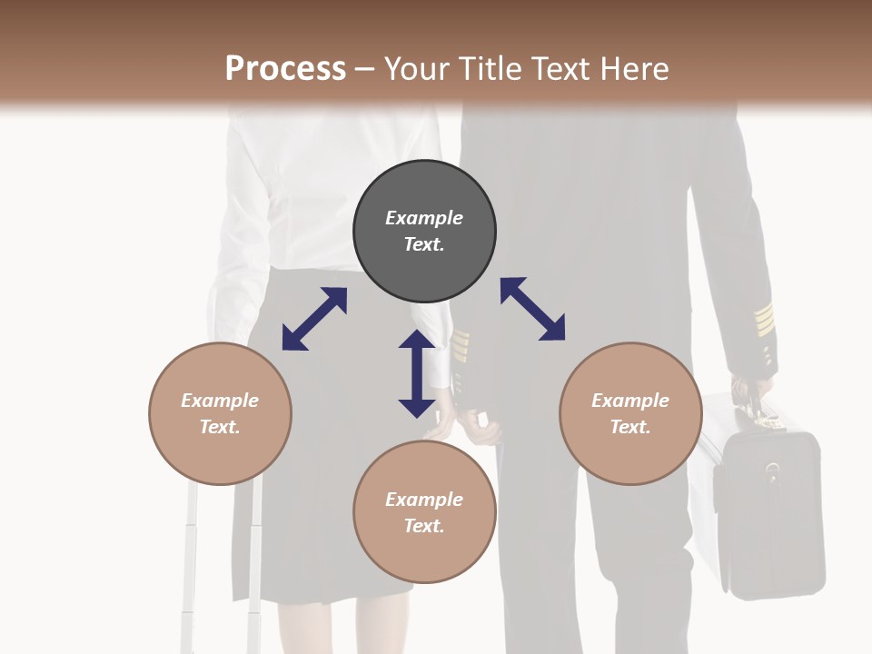 Men Stripes Baggage PowerPoint Template