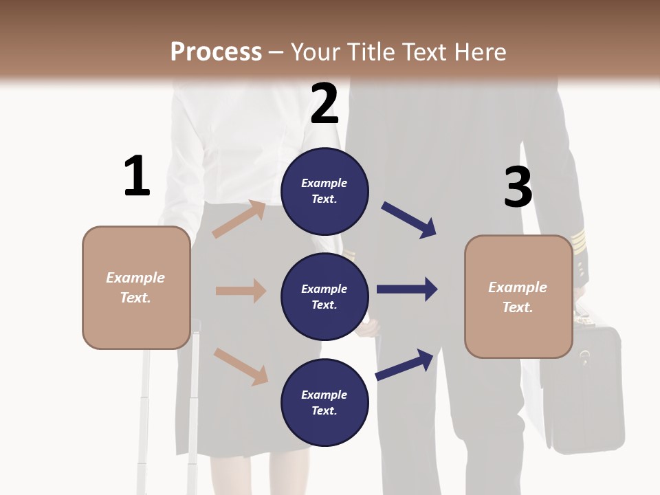 Men Stripes Baggage PowerPoint Template