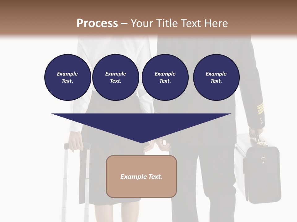 Men Stripes Baggage PowerPoint Template
