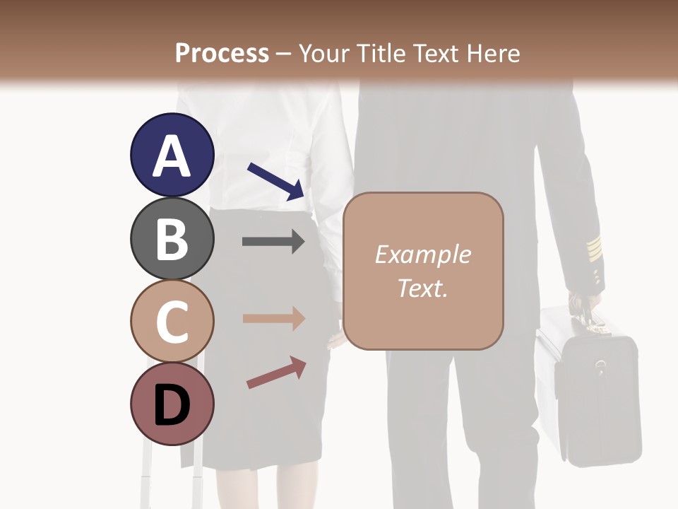 Men Stripes Baggage PowerPoint Template