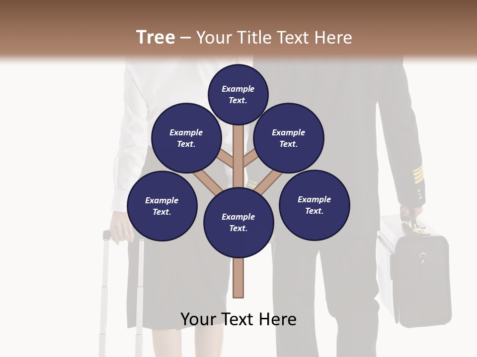 Men Stripes Baggage PowerPoint Template