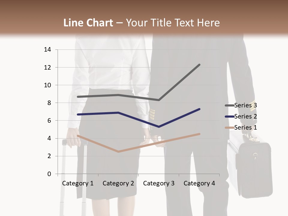Men Stripes Baggage PowerPoint Template