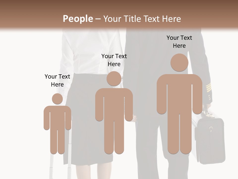 Men Stripes Baggage PowerPoint Template