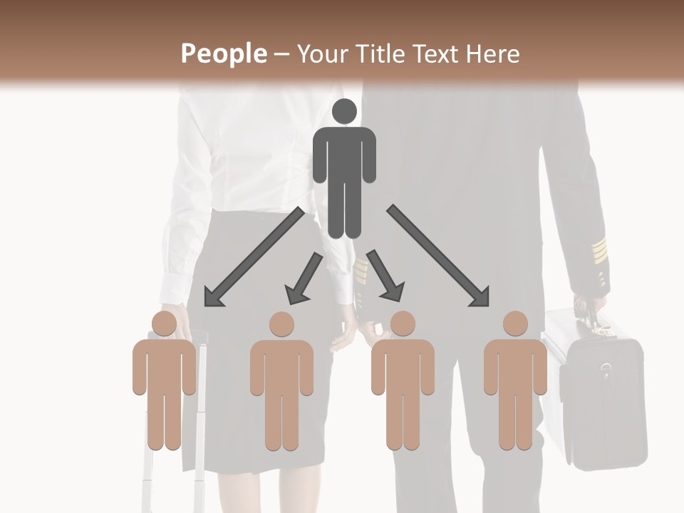 Men Stripes Baggage PowerPoint Template