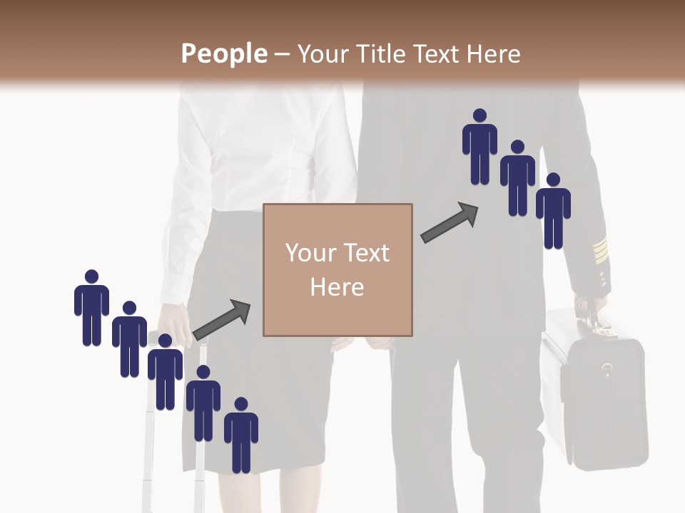 Men Stripes Baggage PowerPoint Template