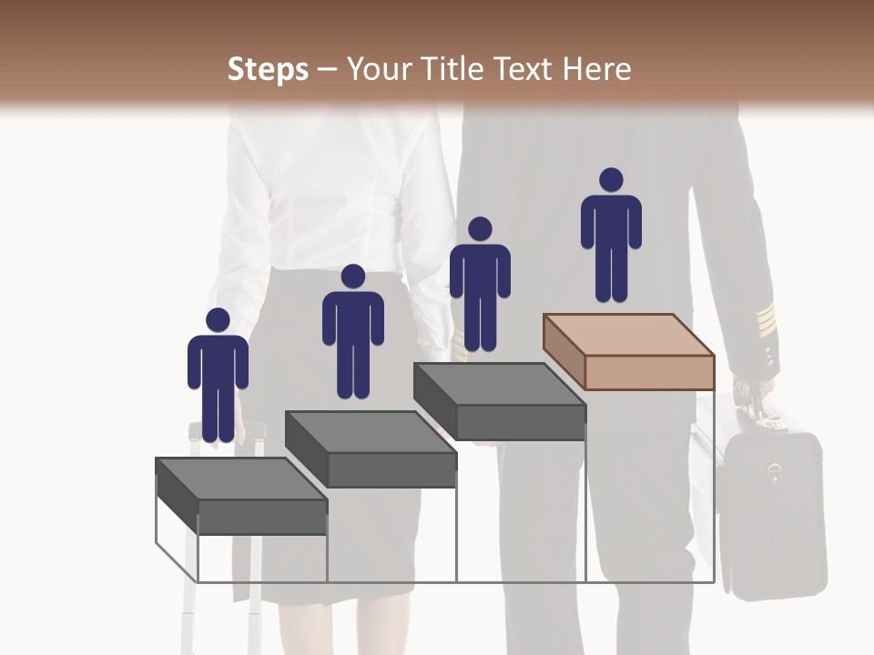 Men Stripes Baggage PowerPoint Template