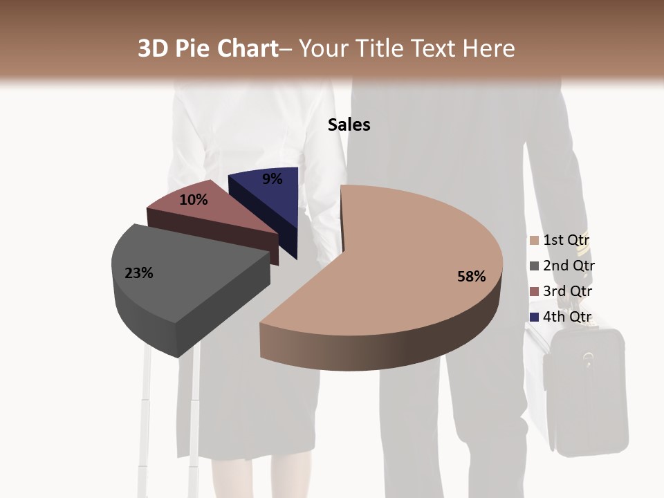 Men Stripes Baggage PowerPoint Template