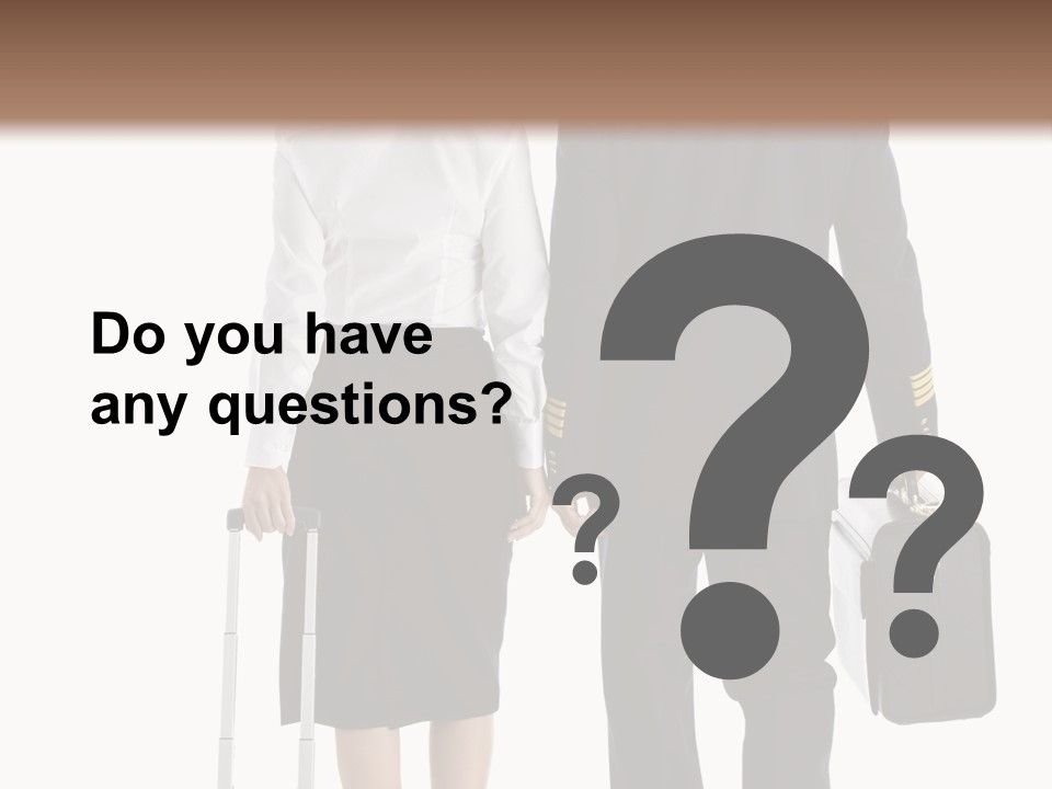 Men Stripes Baggage PowerPoint Template