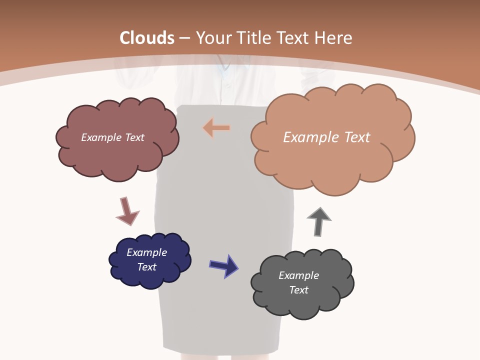 Smiling Hat Plane PowerPoint Template