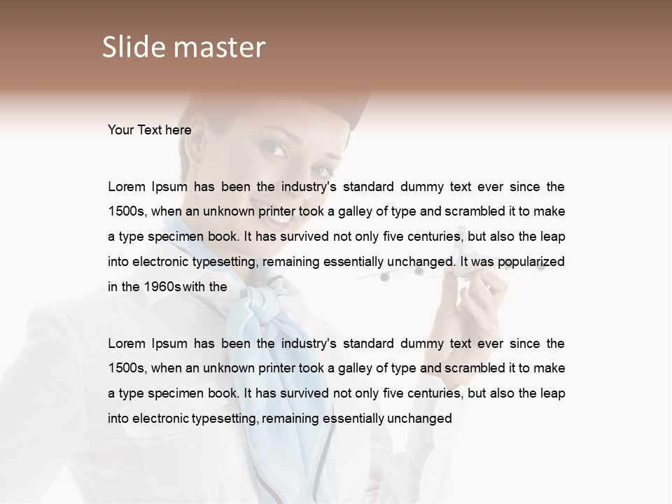 Forage Cap Air Model PowerPoint Template