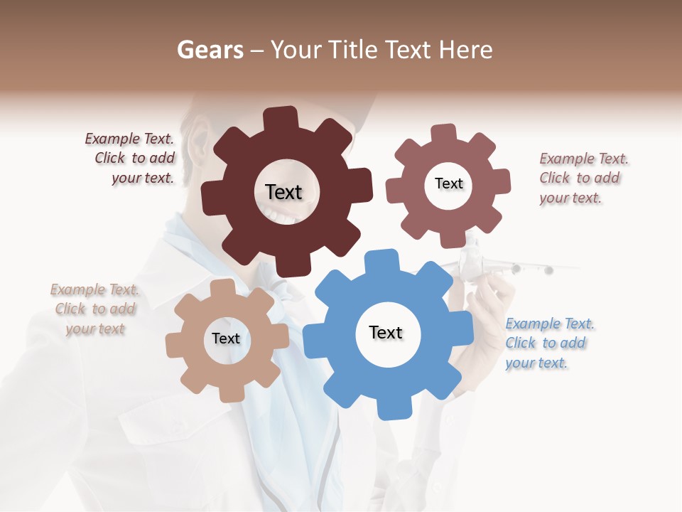 Forage Cap Air Model PowerPoint Template