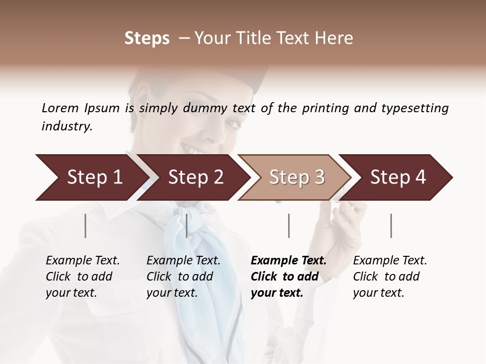 Forage Cap Air Model PowerPoint Template