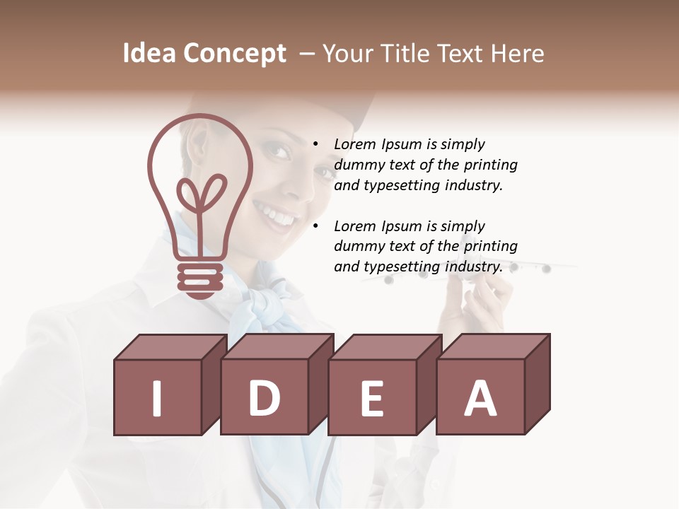 Forage Cap Air Model PowerPoint Template