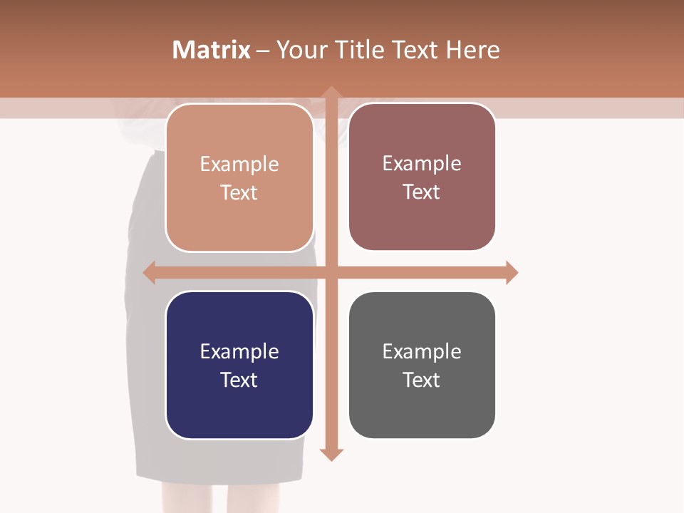 Mature Smiling Isolated PowerPoint Template