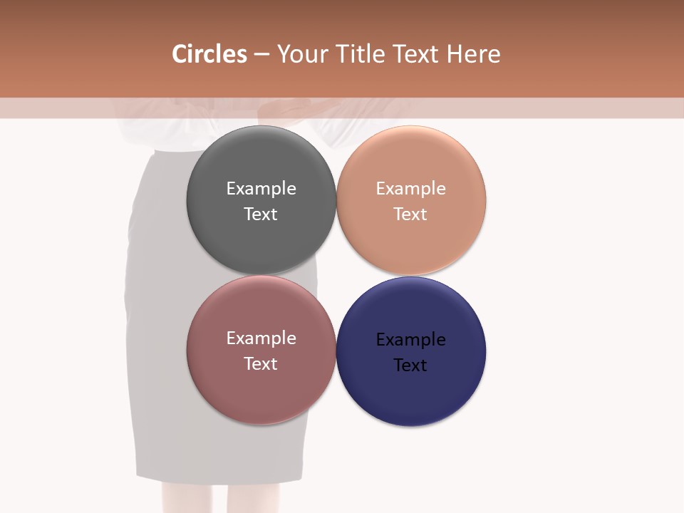 Mature Smiling Isolated PowerPoint Template