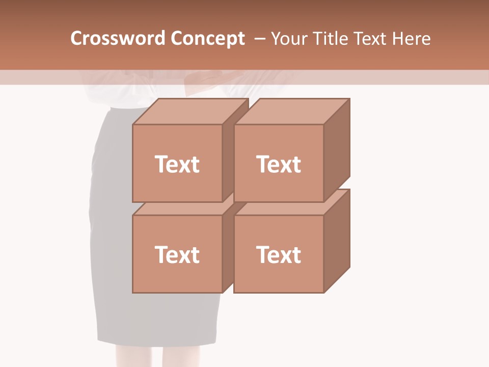 Mature Smiling Isolated PowerPoint Template