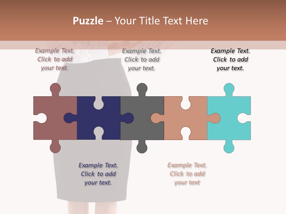 Mature Smiling Isolated PowerPoint Template