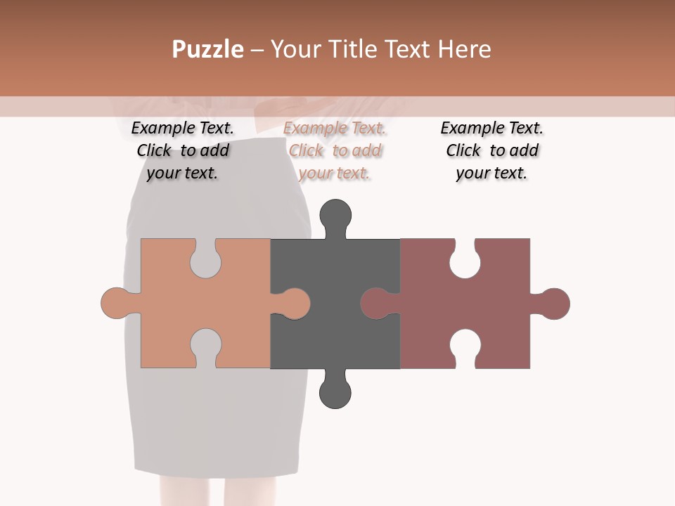 Mature Smiling Isolated PowerPoint Template