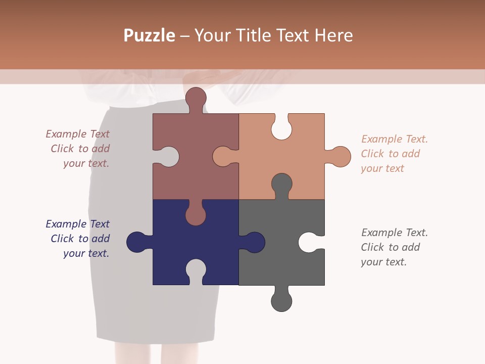 Mature Smiling Isolated PowerPoint Template