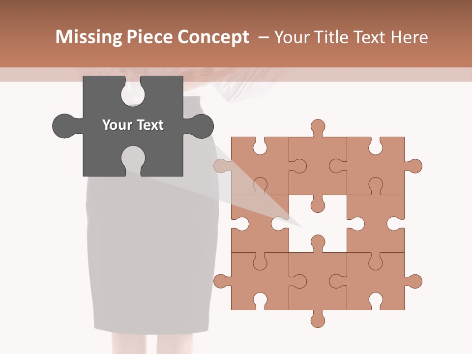 Mature Smiling Isolated PowerPoint Template