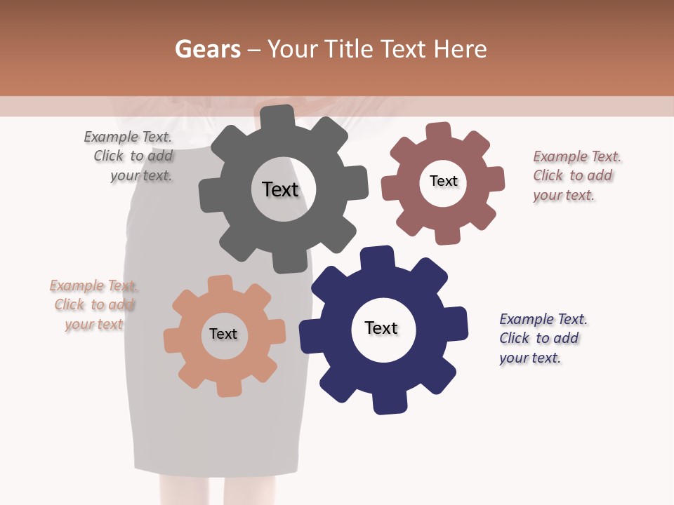 Mature Smiling Isolated PowerPoint Template