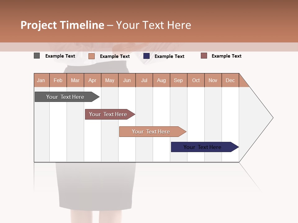 Mature Smiling Isolated PowerPoint Template