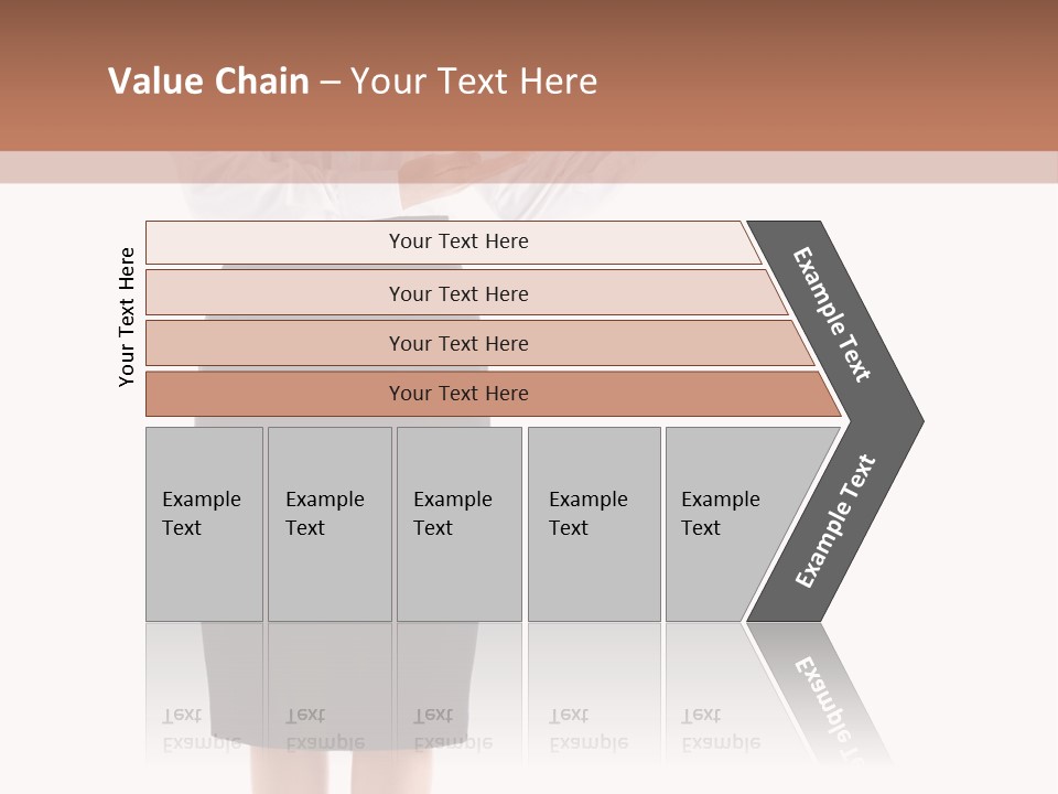 Mature Smiling Isolated PowerPoint Template