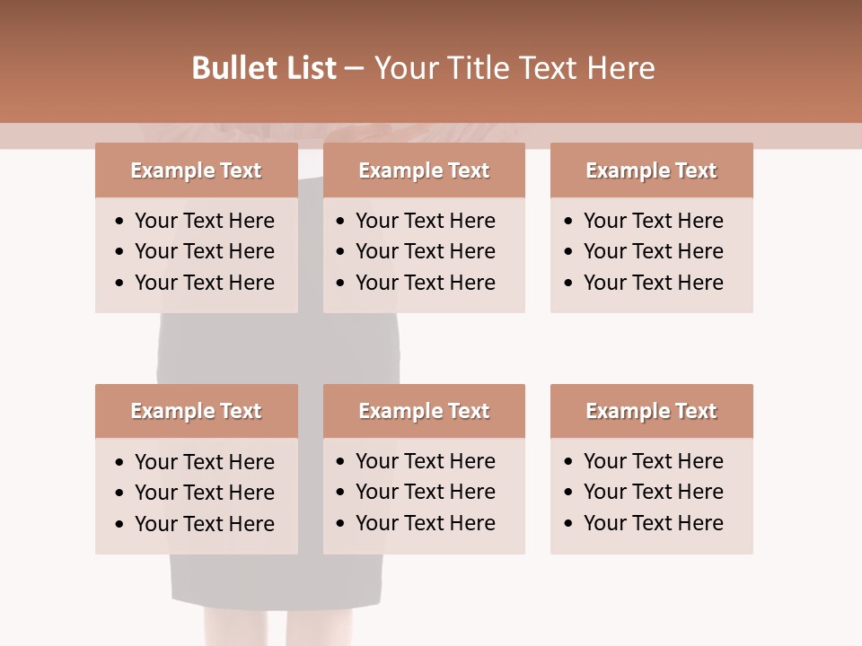 Mature Smiling Isolated PowerPoint Template