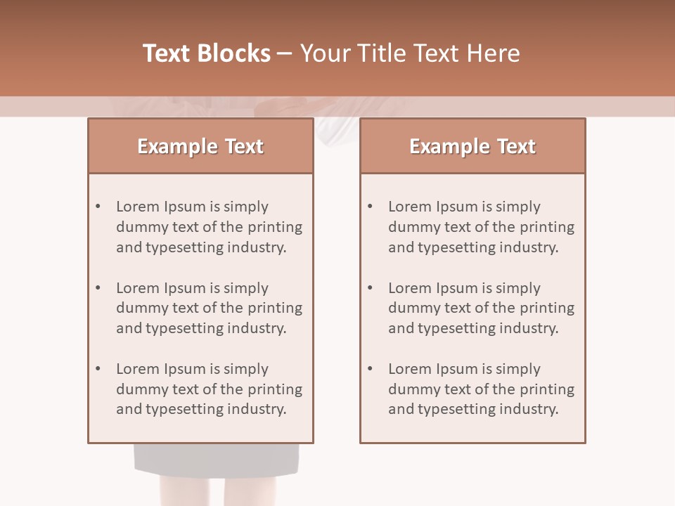 Mature Smiling Isolated PowerPoint Template