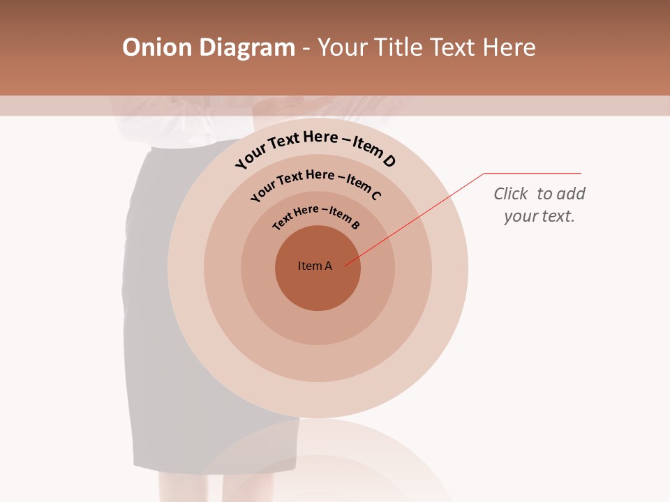 Mature Smiling Isolated PowerPoint Template