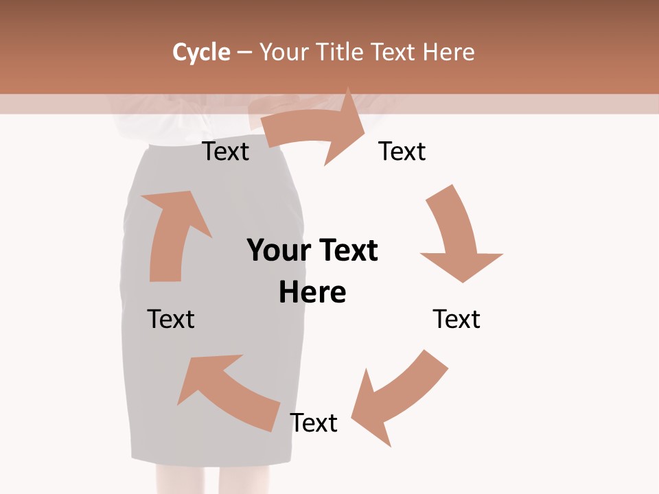 Mature Smiling Isolated PowerPoint Template