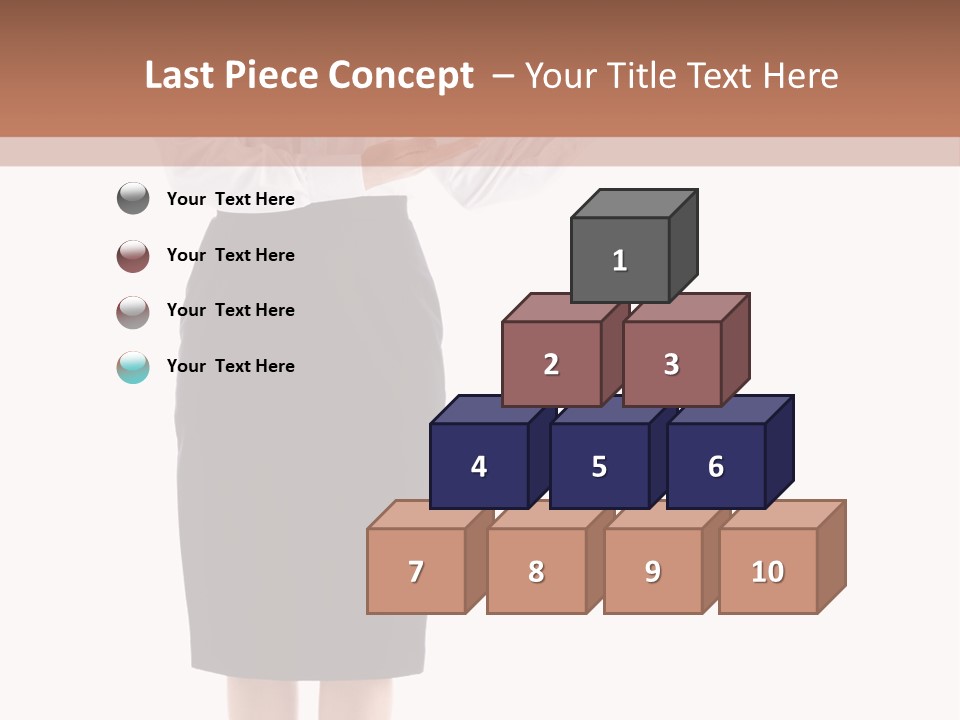 Mature Smiling Isolated PowerPoint Template