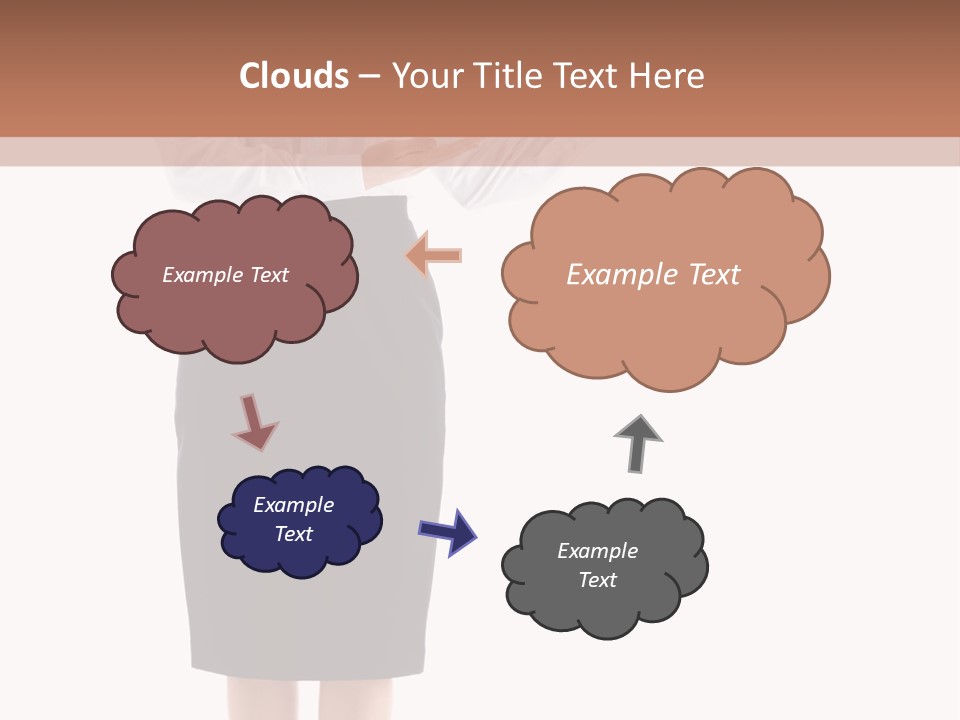 Mature Smiling Isolated PowerPoint Template