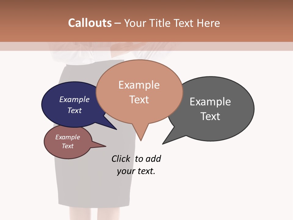 Mature Smiling Isolated PowerPoint Template