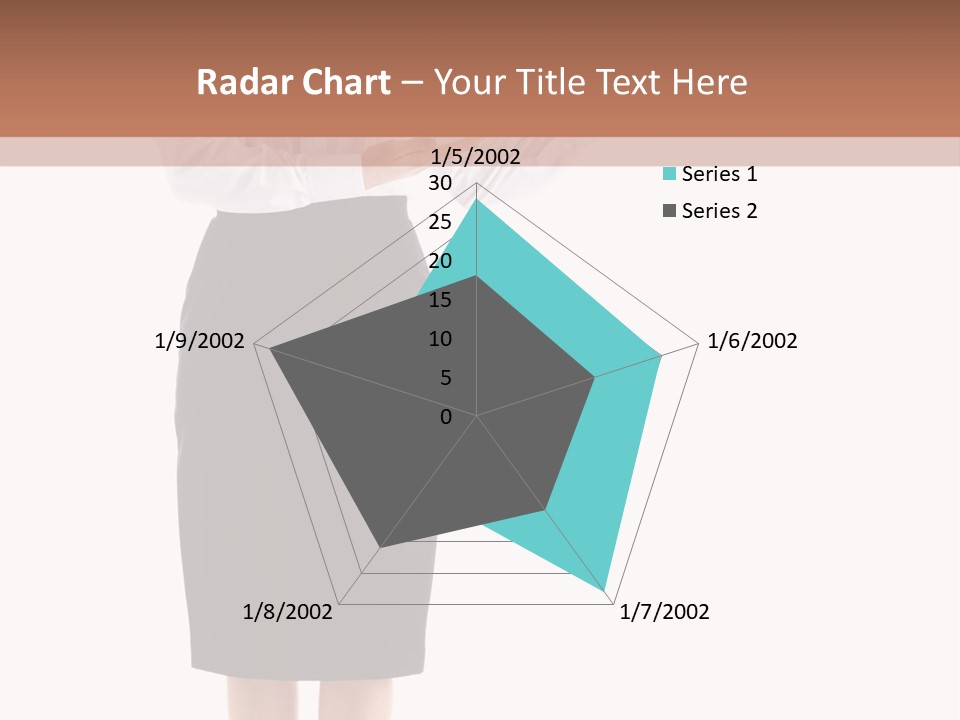 Mature Smiling Isolated PowerPoint Template
