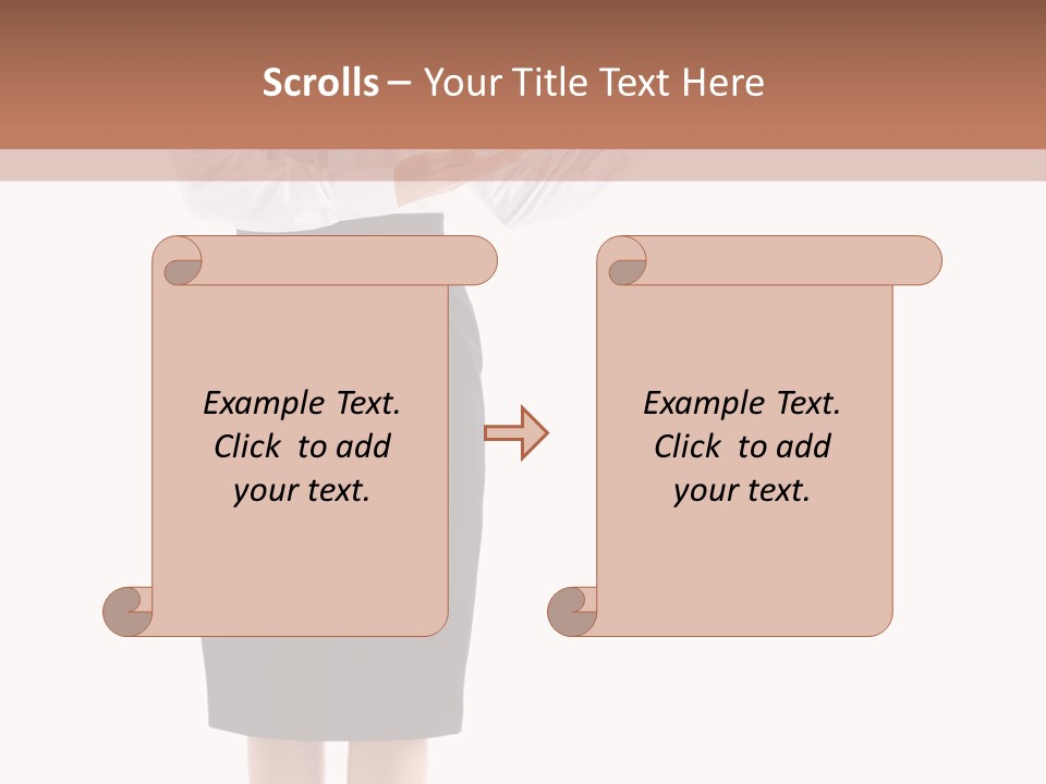 Mature Smiling Isolated PowerPoint Template
