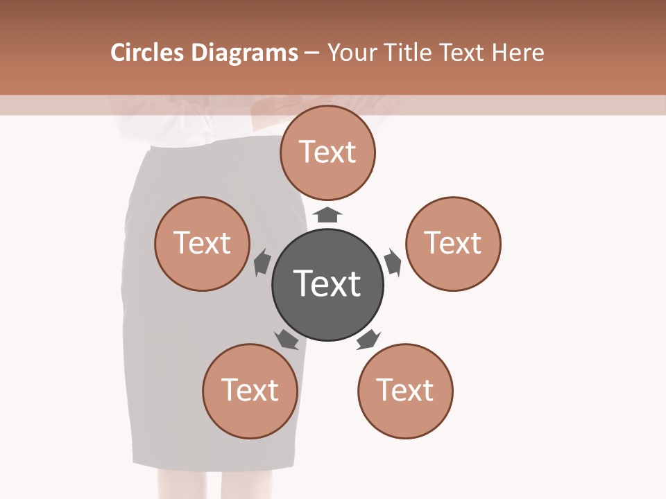 Mature Smiling Isolated PowerPoint Template