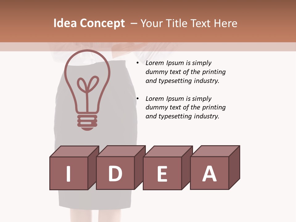 Mature Smiling Isolated PowerPoint Template