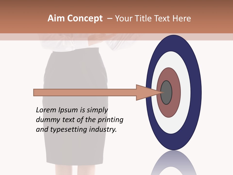 Mature Smiling Isolated PowerPoint Template