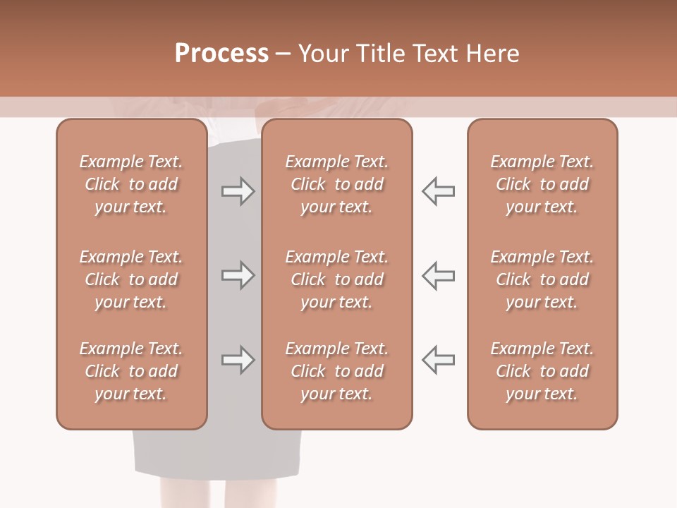Mature Smiling Isolated PowerPoint Template