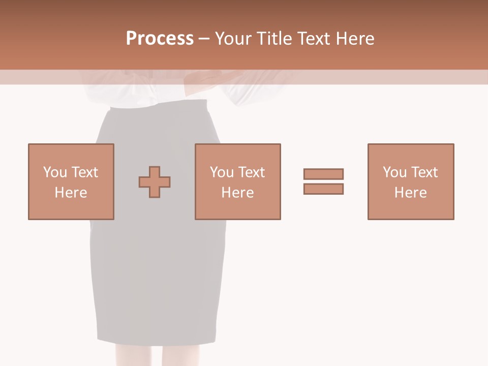 Mature Smiling Isolated PowerPoint Template