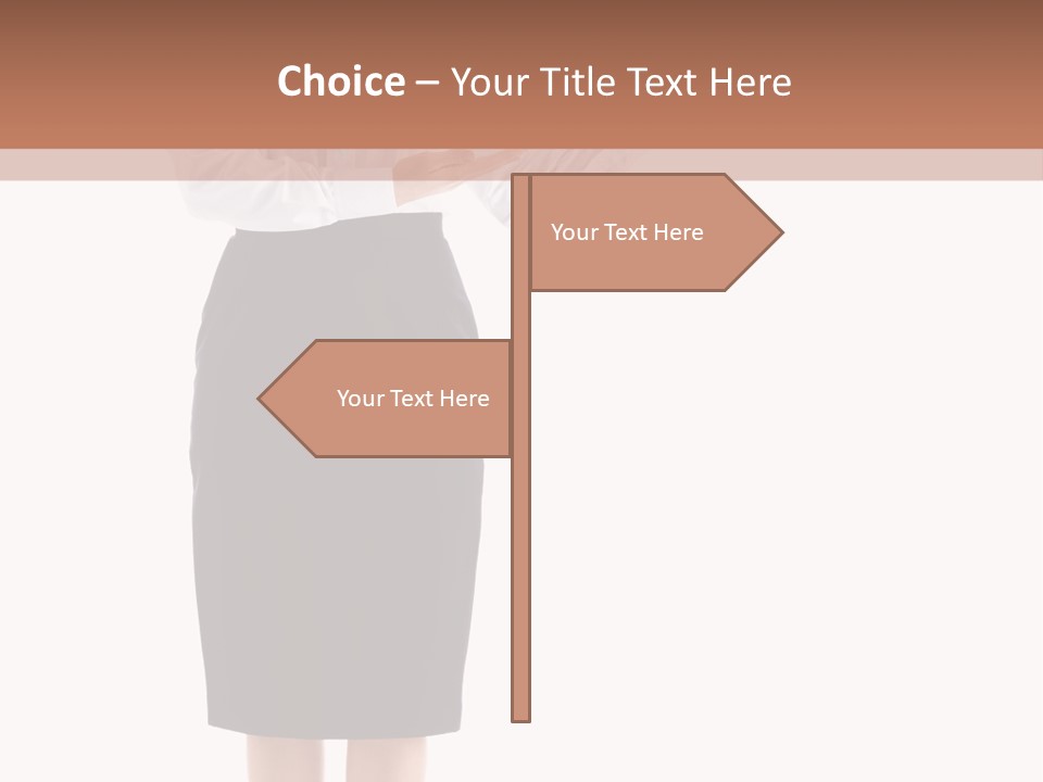 Mature Smiling Isolated PowerPoint Template