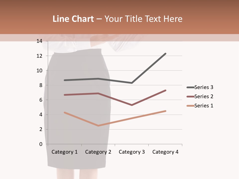 Mature Smiling Isolated PowerPoint Template