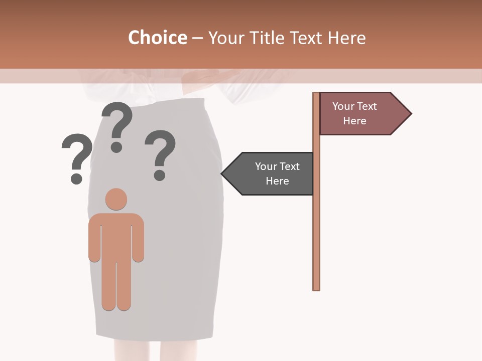 Mature Smiling Isolated PowerPoint Template