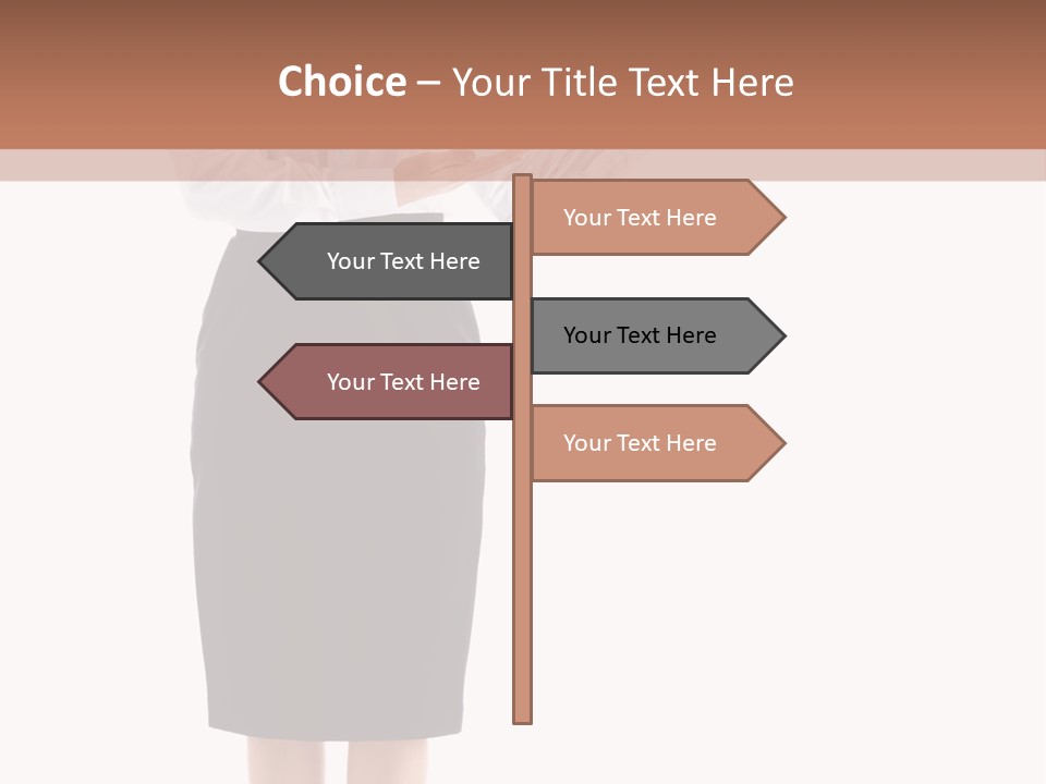Mature Smiling Isolated PowerPoint Template