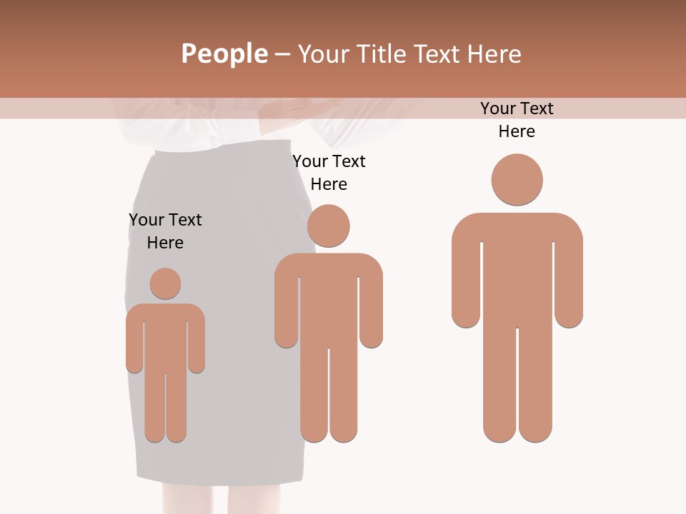 Mature Smiling Isolated PowerPoint Template