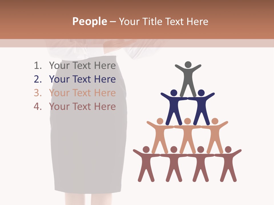 Mature Smiling Isolated PowerPoint Template